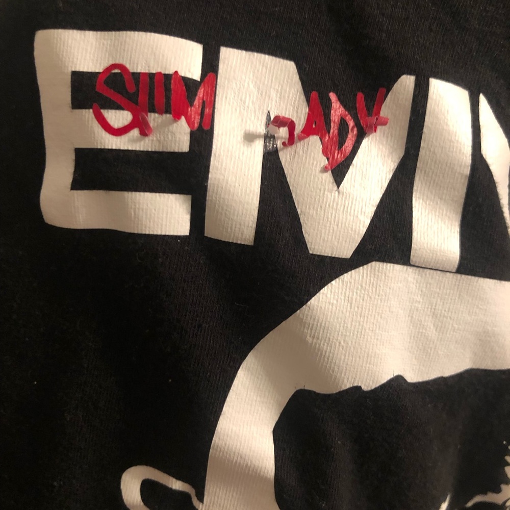 Eminem Slim Shady Vintage T Shirt Ladies M Black - Picture 5 of 5